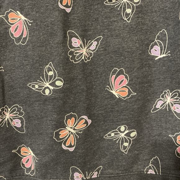 Cat and Jack Girls 14 Zip Hoodies Lot of 4 Galaxy, Butterflies, Hearts, Flowers - Picture 13 of 16